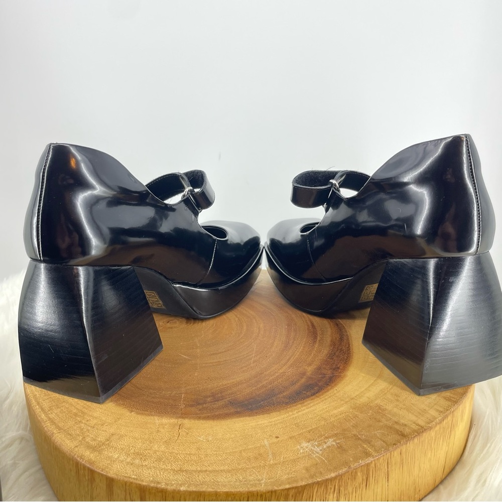 Jeffrey Campbell Black Patent Platform Mary Jane Heels - Picture 5 of 11